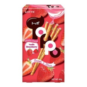 TOPPO DOUBLE VANILLA STRAWBERRY "LOTTE" 40G